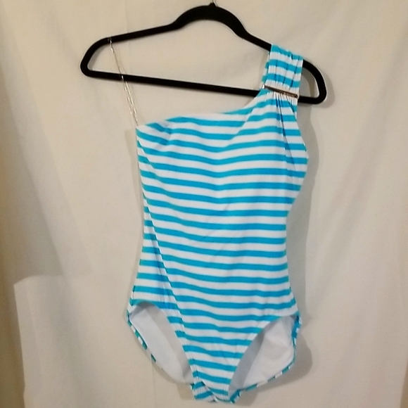 Michael Kors Other - Michael Kors Iconic One Shoulder One Piece Swimsuit  Size 12